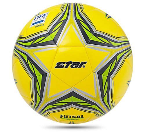 STAR FUTSAL MANIA FIFA Ball Appr Yellow Green Size 4 - Click Image to Close